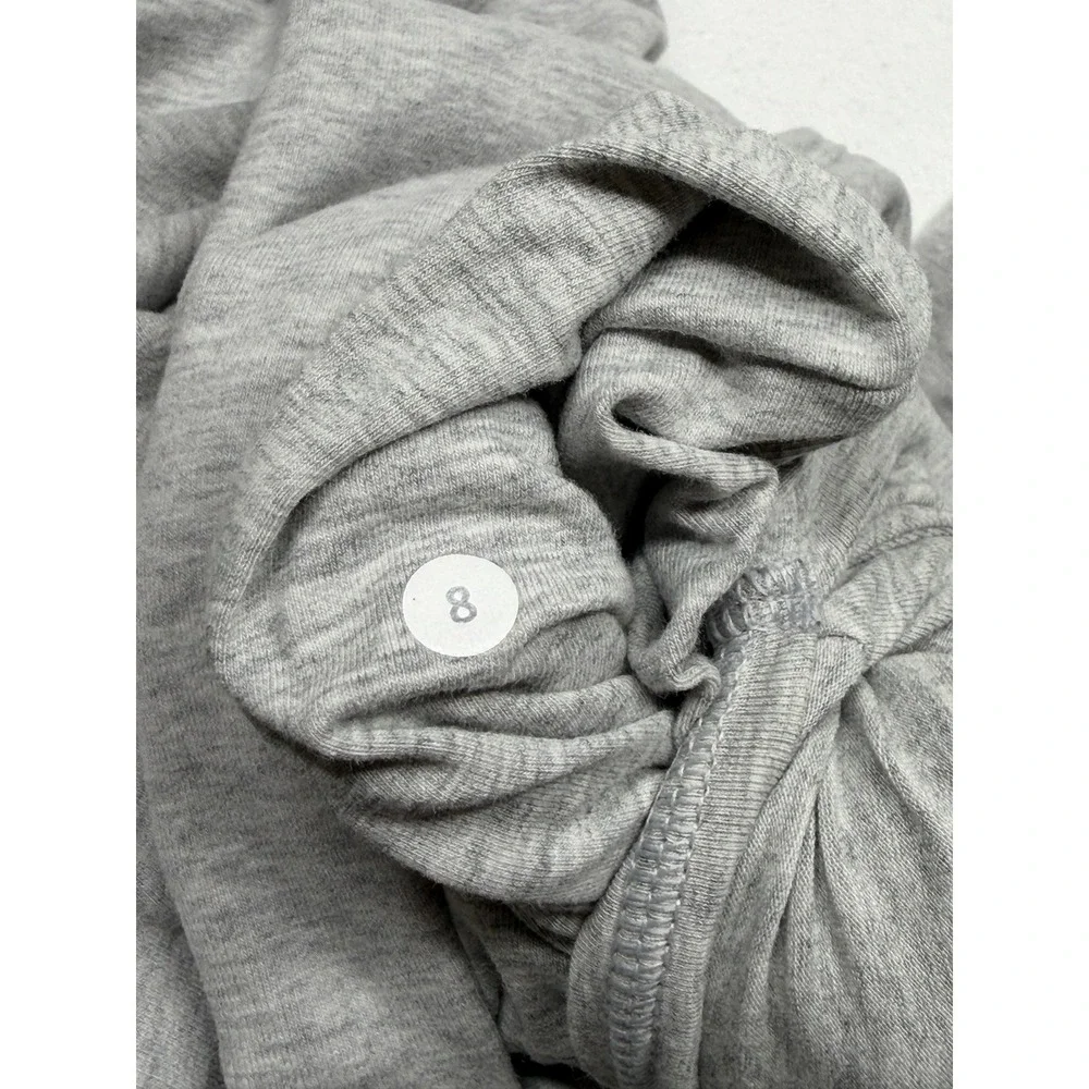 Lululemon Hoodie Womens 8 Gray Stress Less Cowl Funnel Neck Athleisure Sporty